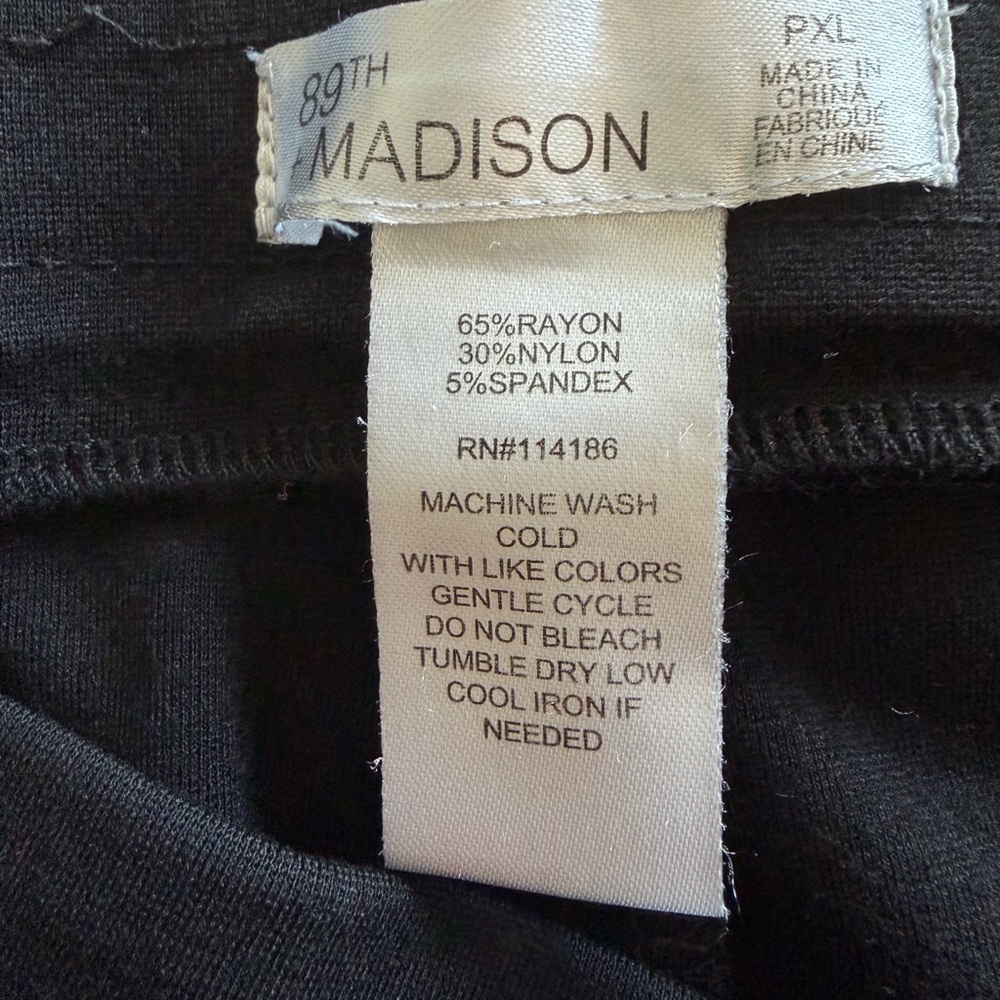 89th & Madison Pull-On Ponte Pants with Zip Pockets - Picture 6 of 6